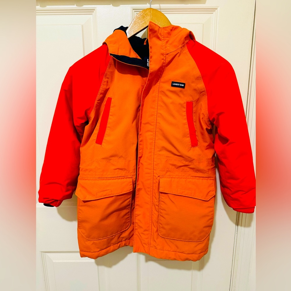 Lands End Waterproof Ski Jacket size M 8 years old